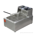 Potato Chip Fryer Electrical 1 Tank 1 Basket Stainless Steel Deep Fryer Supplier